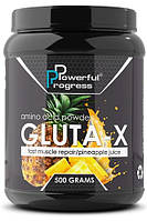 Глутамин L-glutamine Gluta-X Powerful Progress 500g с вкусом Ананаса