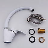 Змішувач для кухні Frap F4101-12, білий, фото 6