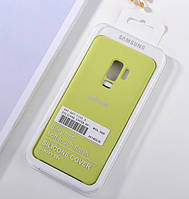 Silicone Case cиликоновый чехол на Samsung Galaxy S9 Plus желтый горчичный