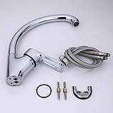 Змішувач для кухні Frap F4166, хром, фото 2