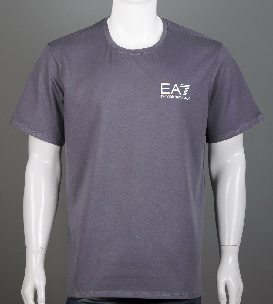 Футболка батал EA7 Armani 2155б (Уп.4шт 3XL,4XL), Сірий