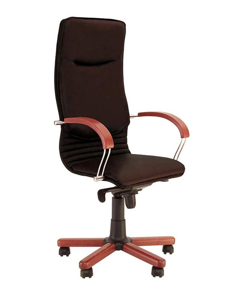 Кресло NOVA wood MPD EX1 Новий стиль Екошкіра PEARL | PR - фото 1 - id-p1805137266