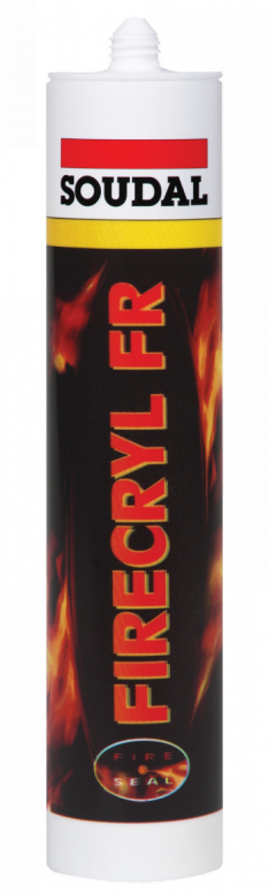 Soudal Firecryl FR — вогнестійкий однокомпонентний акриловий герметик, 310 мл