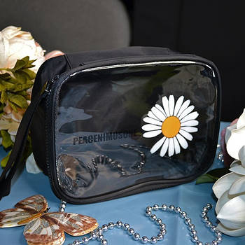 Косметичка жіноча силіконова Chamomile на блискавці в різних варіантах Luna