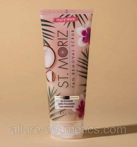 Скраб для видалення засмаги St.Moriz Advanced Exclusive Coconut Tan Remover Scrub 200 мл