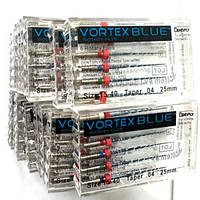 Машинные файлы Vortex Blue Dentsply size 20/04 25mm эндодонтический инструмент