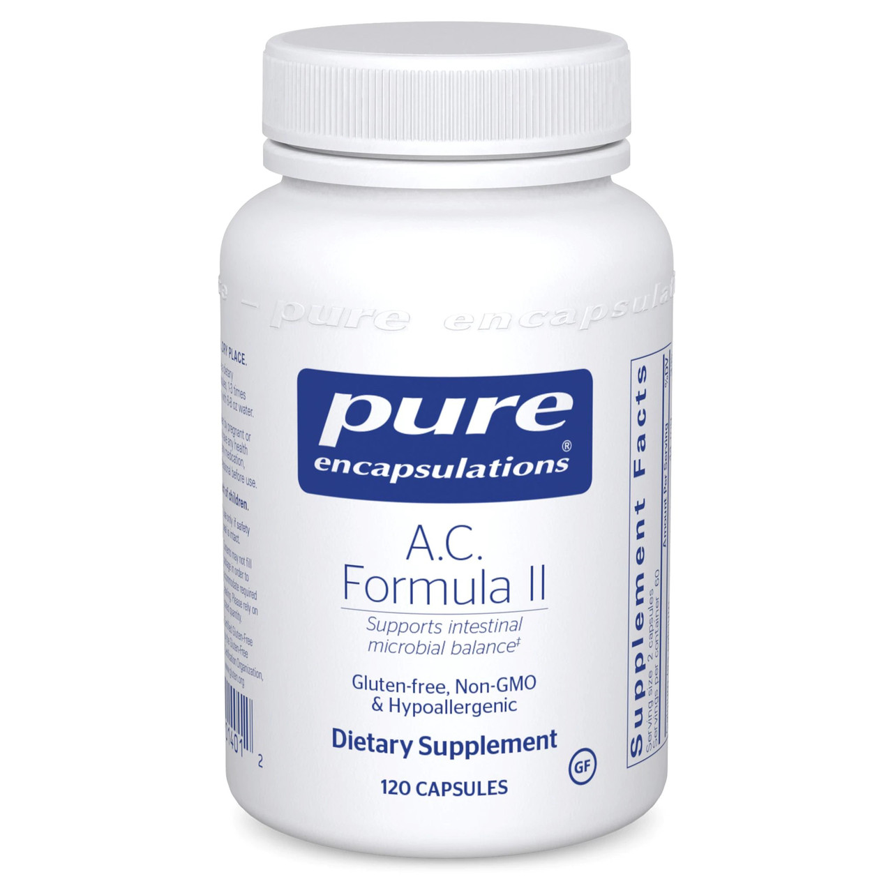 Pure Encapsulations A.C. Formula II / Здоровий баланс мактрофлори шлунково-кишкового тракту 120 капсул BX610