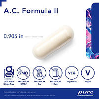 Pure Encapsulations A.C. Formula II / Здоровий баланс мактрофлори шлунково-кишкового тракту 120 капсул BX610, фото 4