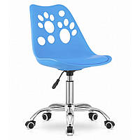 Кресло офисное Just Sit Reno (голубой) (экокожа-пластик) на колесах