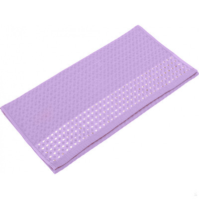 Рушник для кухні вафельний 33*60 см ЛІЛОВИЙ золотий, фото 1