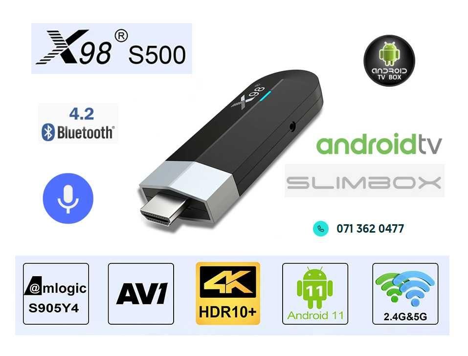 X98 S500 TV Stick Android TV 11 Slimbox Настроен 2900 — Купить Недорого ...