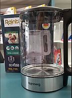 Электрочайник 2200вт, Дисковый электрический чайник rainberg rb-709, Красивый чайник с подсветкой