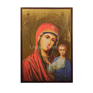 Казанська ікона Божої Матері 14 Х 19 см, фото 2