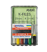 MANI K-FILES 25mm. №10 6шт.