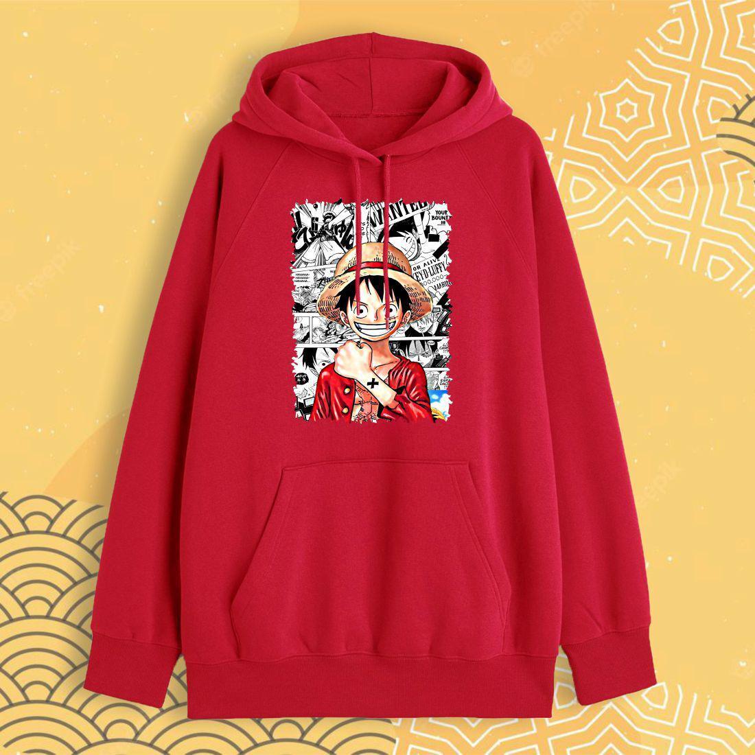 Худи "Ван Пис" Manga - Красный - XS, фото 1