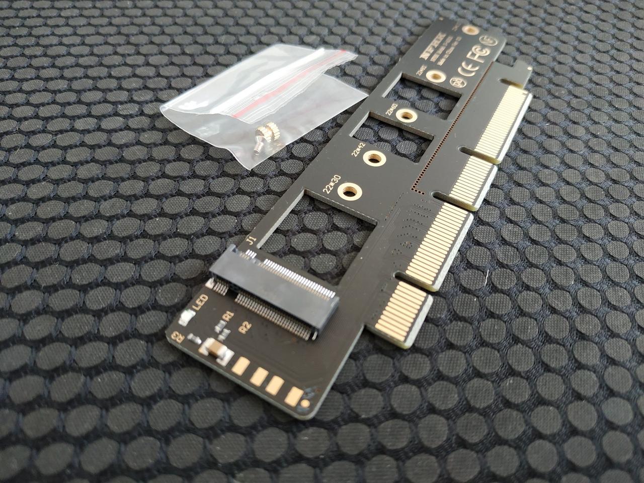 Купить Адаптер M.2 NVMe SSD NGFF на PCIE 3.0 X4/X8/X16 22110 NFHK ...