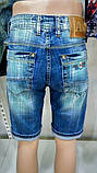 Чоловічі джинсові шорти клітина Туреччина, фото 7