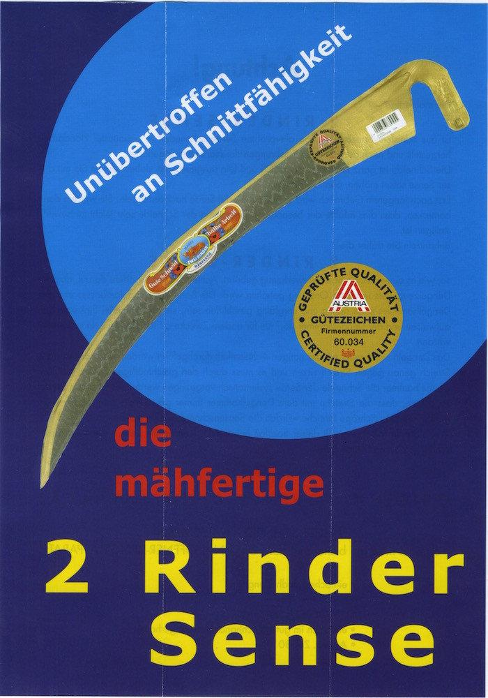 Кованная коса 2 Rinder ( Zwei Rinder ) "Две коровы" ,Offner , Австрія; 75 см. - фото 3 - id-p1261481528