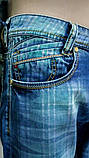 Чоловічі джинсові шорти клітина Туреччина, фото 3