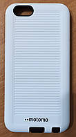 Чехол противоударный для iPhone 6 / 6s Motomo Sport (Stripes) белый