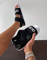 Женские кроссовки Adidas Sandals Black White