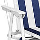 Крісло складне туристичне, пляжне, садове Alan (темно-сині смужки) Польща, фото 4