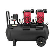 Компресор INTERTOOL PT-0027, 50 л, 2x1.1 кВт, 220 В, 8атм, 320 л/хв, 1400 об./хв, малошумний, безоливний, фото 7