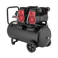 Компресор INTERTOOL PT-0027, 50 л, 2x1.1 кВт, 220 В, 8атм, 320 л/хв, 1400 об./хв, малошумний, безоливний, фото 9