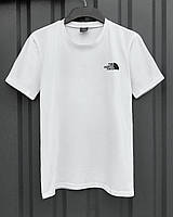 Мужская футболка The North Face белая хлопковая летняя , Стильная футболка TNF белая спортивная однотонн trek