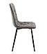 Стілець кухонний сучасний зі спинкою на ніжках N-41 велюр Темно Сірий ніжки чорні Vetromebel, фото 4