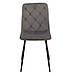 Стілець кухонний сучасний зі спинкою на ніжках N-41 велюр Темно Сірий ніжки чорні Vetromebel, фото 6