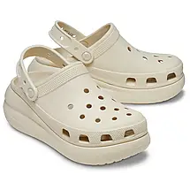 Crocs Classic Crush Clog Bone — Жіночі Сабо Крокс Класік Краш Бежеві Платформа — Оригінал, фото 3