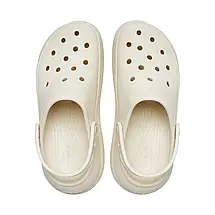 Crocs Classic Crush Clog Bone — Жіночі Сабо Крокс Класік Краш Бежеві Платформа — Оригінал, фото 4