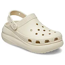 Crocs Classic Crush Clog Bone — Жіночі Сабо Крокс Класік Краш Бежеві Платформа — Оригінал, фото 6
