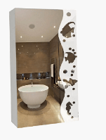 Дзеркальна шафа (400*700) ШК802 для ванної кімнати