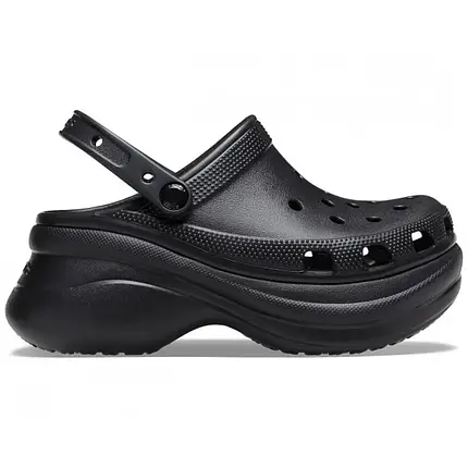 Crocs Classic Bae Clog Black — Жіночі Сабо Крокс Класік Бей Чорні Платформа — Оригінал, фото 1