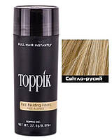 Кератиновый загуститель для волос Toppik (для маскировки залысин) 27,5г Светло-русый (Medium Blonde)