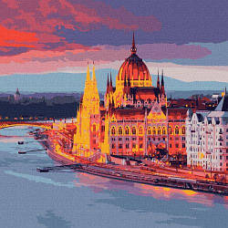 Антистрес Ідейка картина за номерами Будапешт 40 х 50 см різнобарвна Art27345