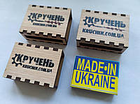 Сірники Кручень сувенірні на магніті - крафт kraft Made in Ukraine