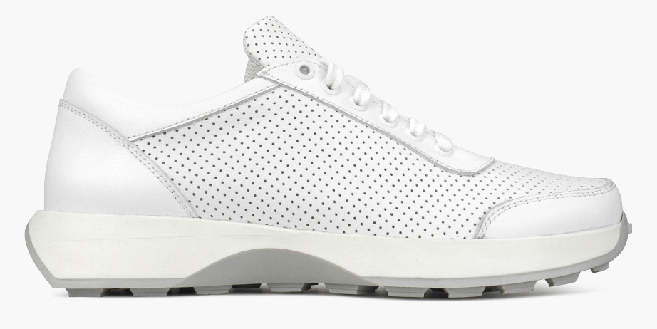 Кросівки низькі жіночі літні білі натуральна шкіра VM Villomi — розмір 36 (23,5 см) (модель: VMVom-081Kwhite), фото 1