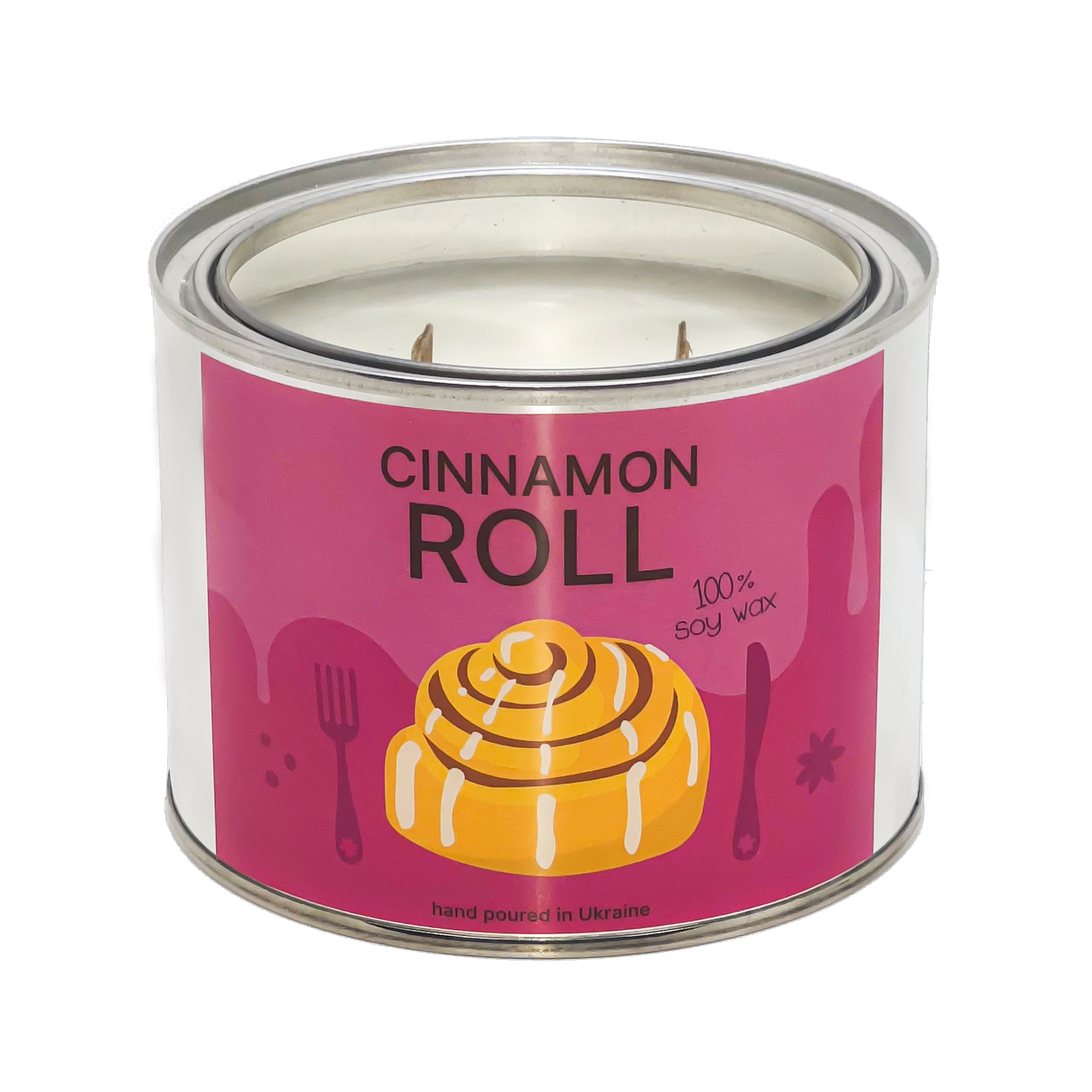 Ароматична свічка Cinnamon Roll (Булочка з корицею), 500 мл