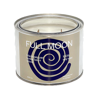 Ароматична свічка Full Moon (Чорний перець, боби тонка, гвоздика), 500 мл