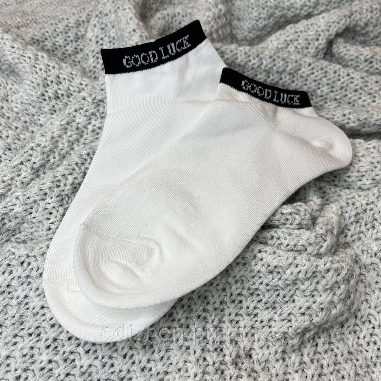 Носки женские белые низкие One size (37-40) Носки Good Luck - фото 1 - id-p1805247593