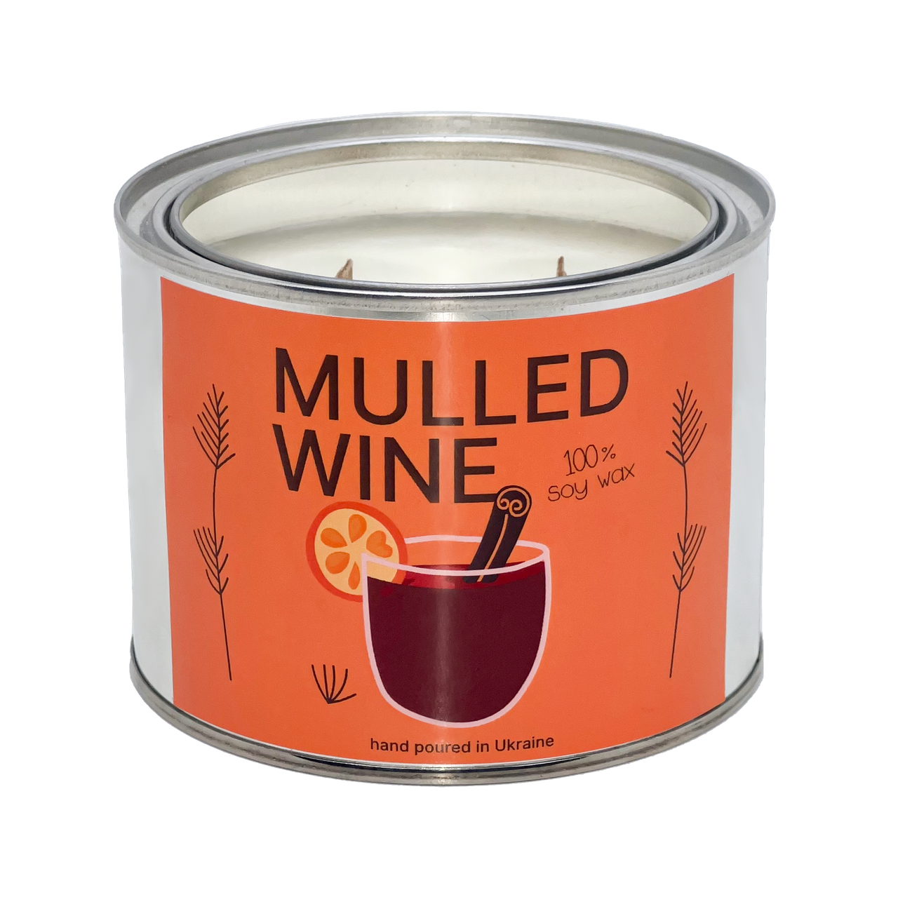 Ароматична свічка Mulled Wine (Глінтвейн), 500 мл, фото 1