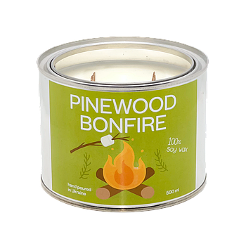 Ароматична свічка Pinewood Bonfire (Димова сосна), 500 мл