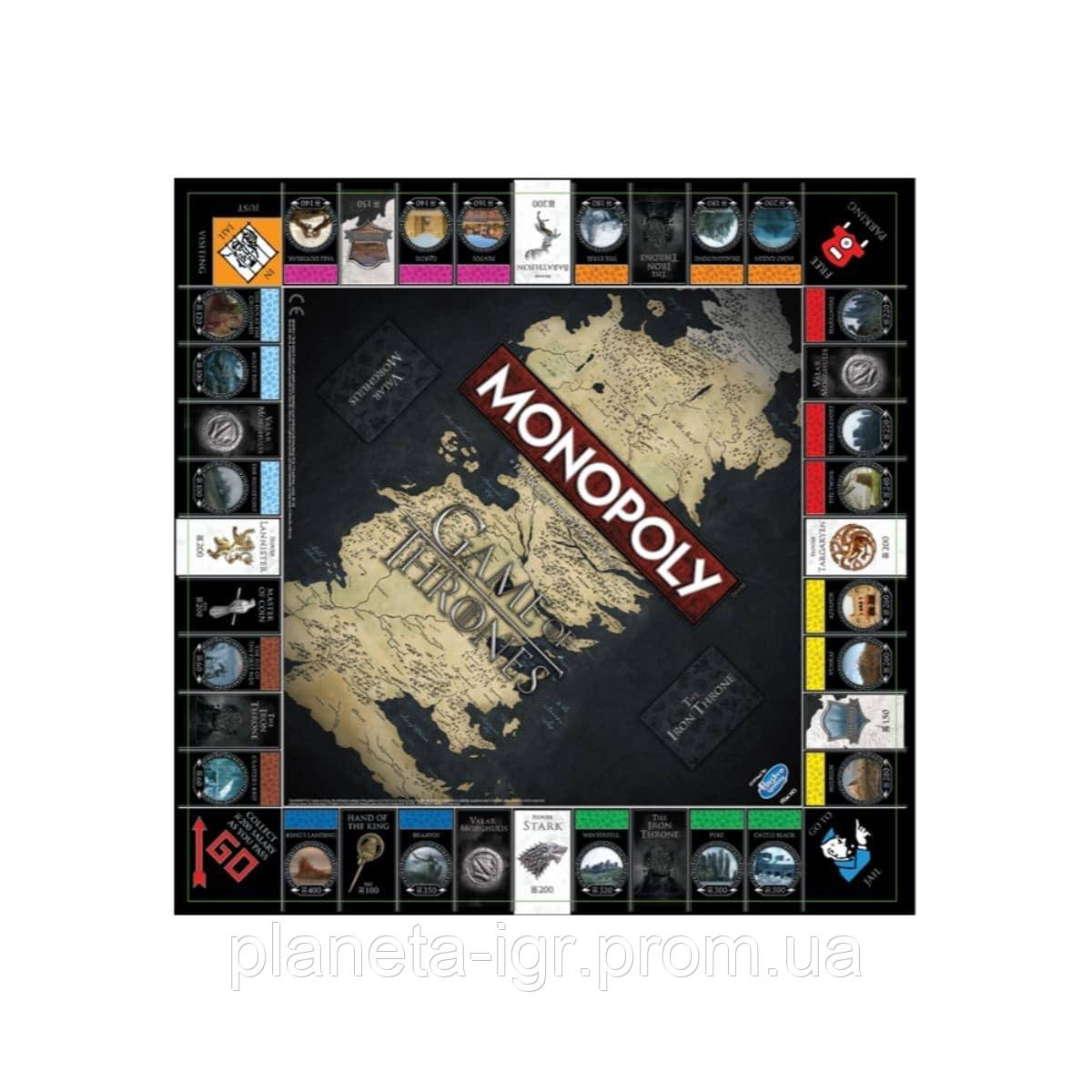 Настольная игра Winning Moves Монополия: Игра Престолов (Monopoly Game of Thrones) (24389) - фото 2 - id-p1805246289