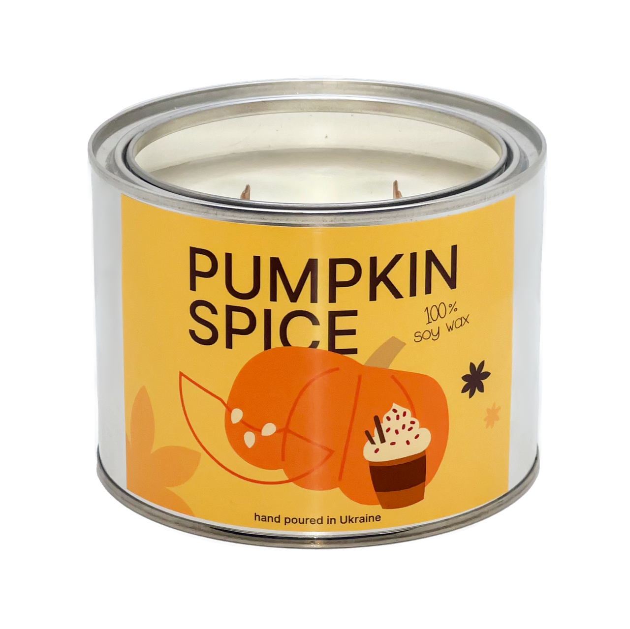 Ароматична свічка Pumpkin Spice (Гарові прянощі), 500 мл