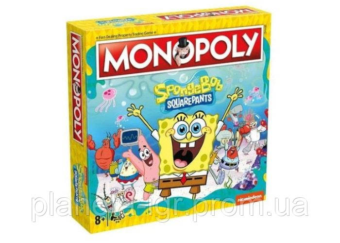 Настольная игра Winning Moves Монополия: Губка Боб Квадратные Штаны (Monopoly Spongebob Squarepants) - фото 1 - id-p1805246307