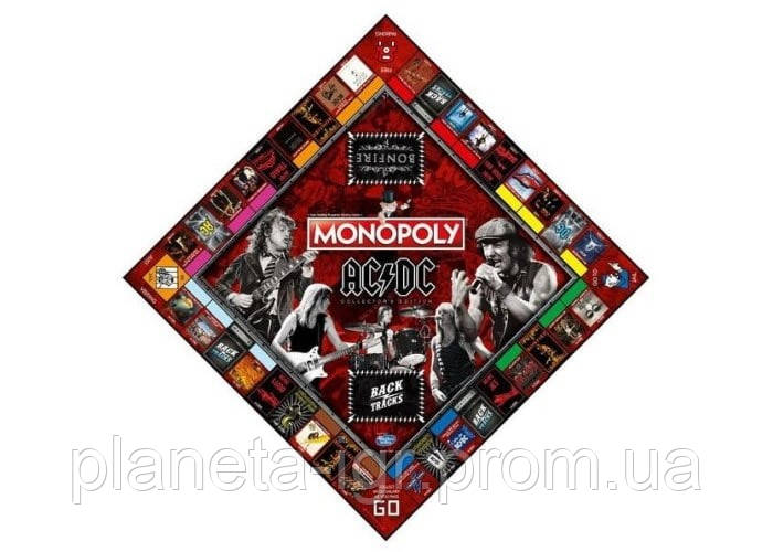 Настольная игра Winning Moves Монополия: AC/DC (Monopoly AC/DC Collector&#039;s Edition) (33152) - фото 2 - id-p1805246310