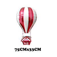 Фольгированный шар "Воздушный Шар 4D Красный". Размер: 75см*33см.